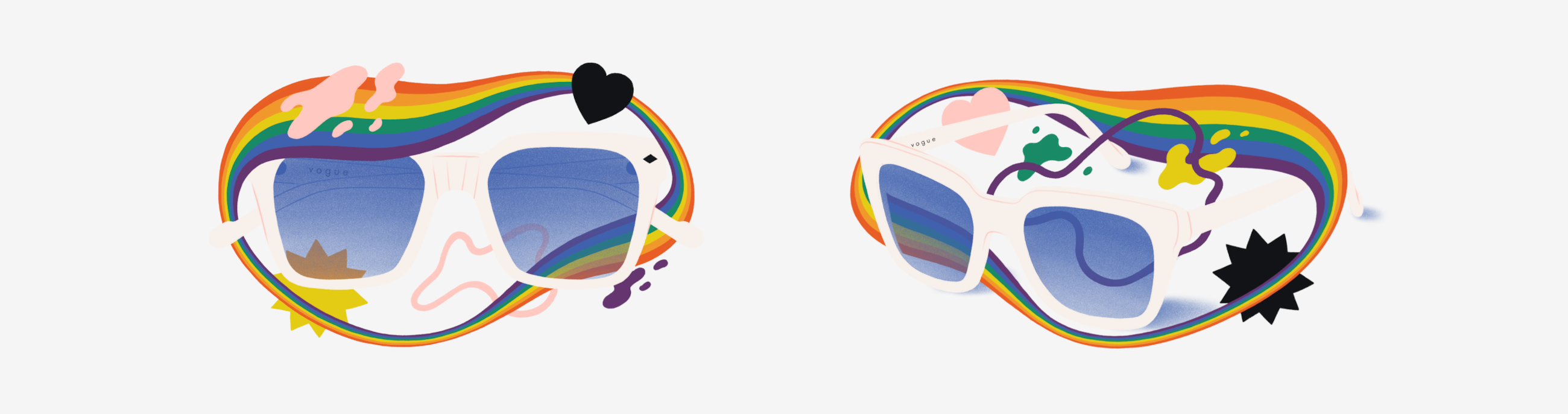 Gay Pride Flag Sunglasses 3d Rendering Stock Illustration 642470638 |  Shutterstock