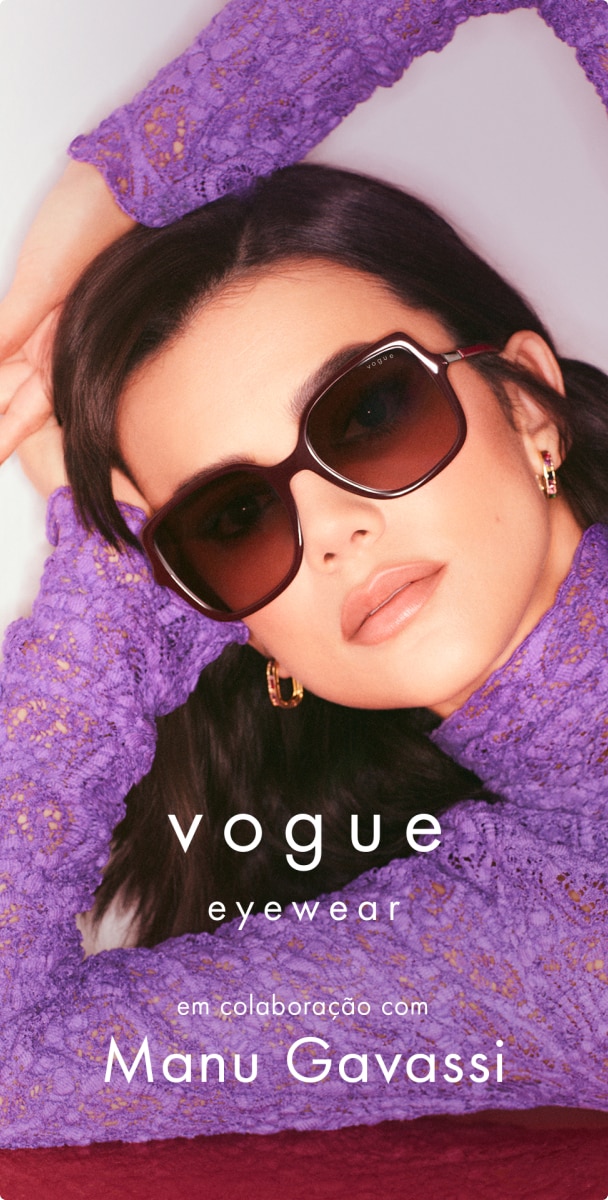Óculos De Sol Feminino - Vogue + Hailey Bieber - Preto - Oqvestir
